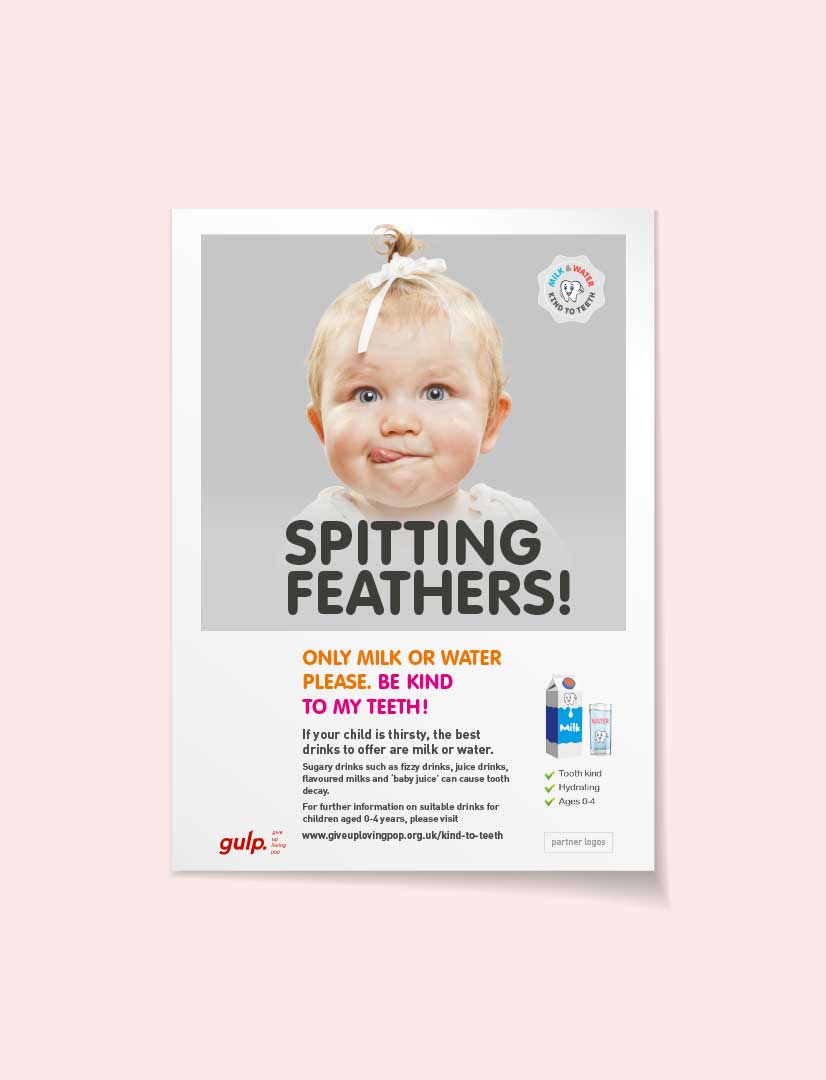 Young children's tooth decay campaign - poster example