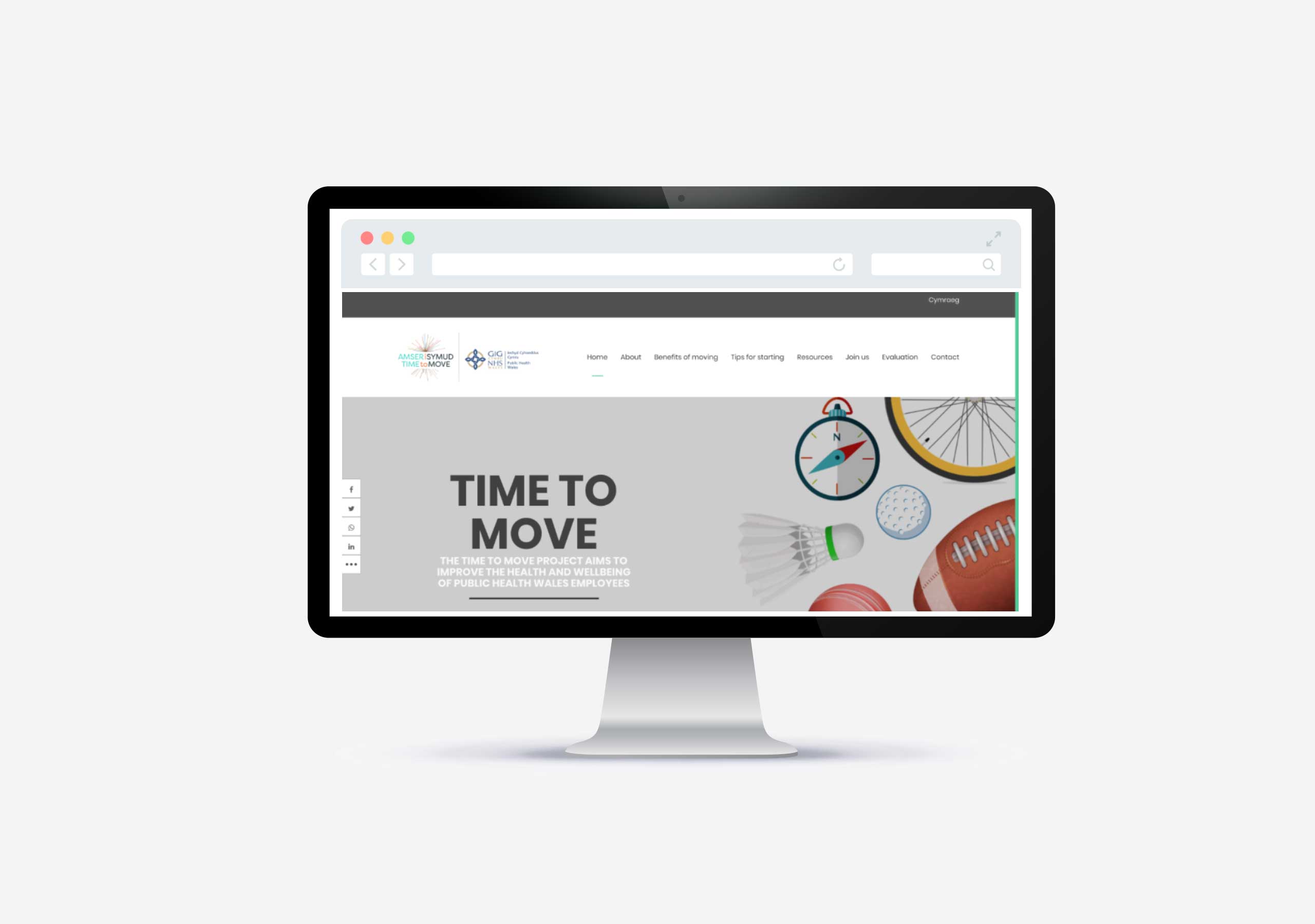 Time to Move employee health and wellbeing website